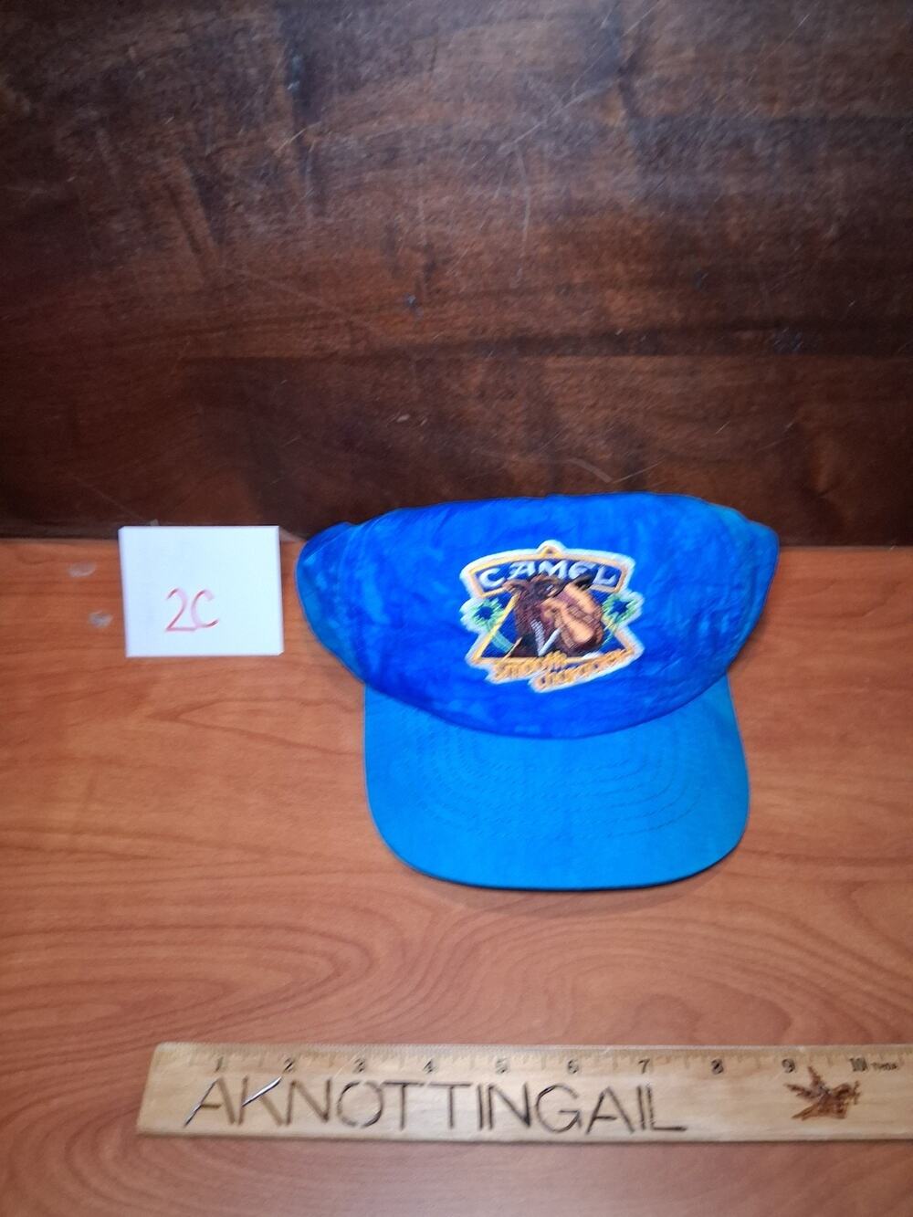 2C Vintage Camel Nylon Tie Dye Embroidered Tobacciana